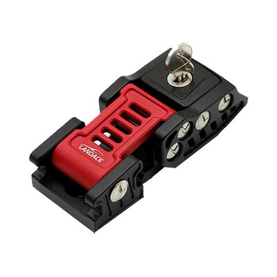 Jeep Wrangler Chiusura cappuccio Serrature Kit con Heavy Duty Legatura di alluminio rosso e nero