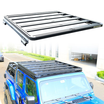 Capacità di carico 200 kg Piattaforma di tetto anodizzante nera per Jeep Wrangler JT Cars Roof Rack