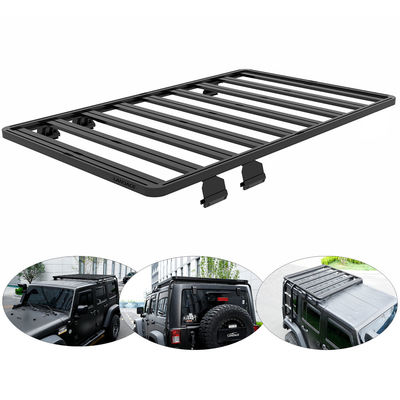 Jeep Wrangler JK Gutta Clamping Montaggio Aluminico Leggio Roof Rack Bagaglio Bracket Gear Piattaforma