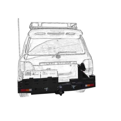 Migliora la tua Toyota LC100 con il paraurti posteriore e i doppi portatori