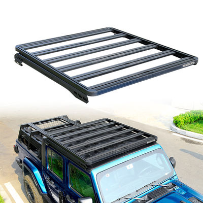 Jeep Wrangler JL e JT Roof Mount Rack con rivestimento in polvere nera e bassa altezza