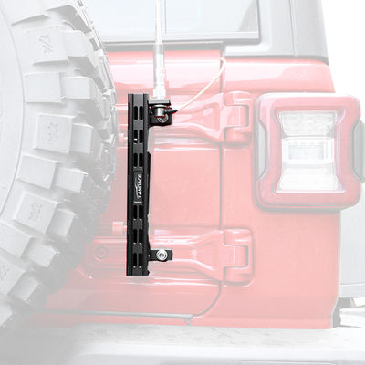 Portante per palo di bandiera in lega di alluminio e supporto per filo radio per Jeep Wrangler JL Gladiator