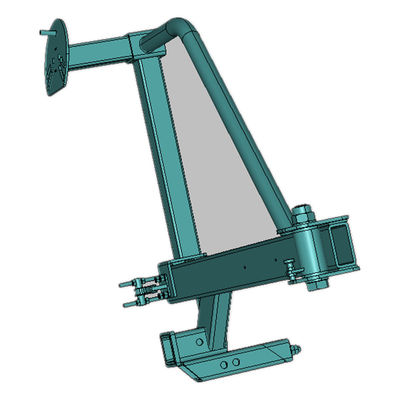 Carriera di ruote di ricambio nere off-road progettata e fabbricata da Custom Metal Fabrication