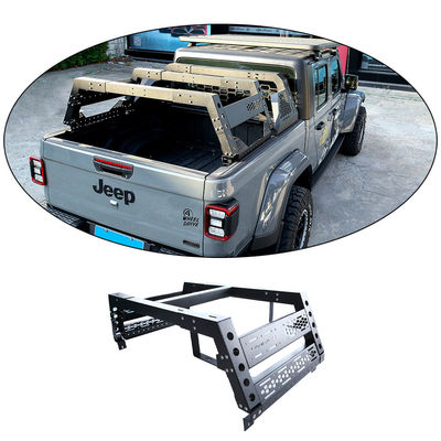 Silver Black Placement Trunk Mount Thorax Bed Rack System per Toyota Full-Size Truck Bed