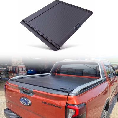 Ritraibile Roll Up Acciaio manganese Leggio di alluminio Pickup Truck Copertura letto copertura tonneau