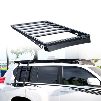 Scaffaletto per bagagli universale 4X4 base Leggio di alluminio nero Cargo Carrier Basket Roof Rack