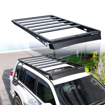 Scaffaletto per bagagli universale 4X4 base Leggio di alluminio nero Cargo Carrier Basket Roof Rack