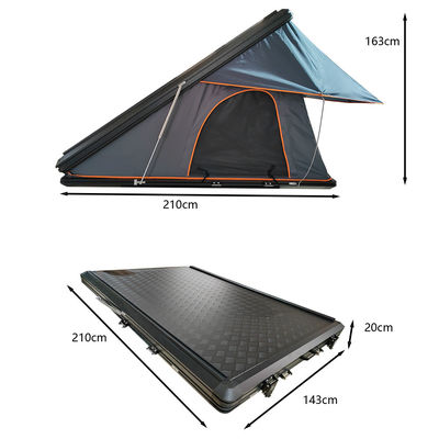 4x4 Offroad impermeabile Campeggio Triangolo di Clamshell Tenta di tetto rigida Tenta di tetto di veicolo all'aperto