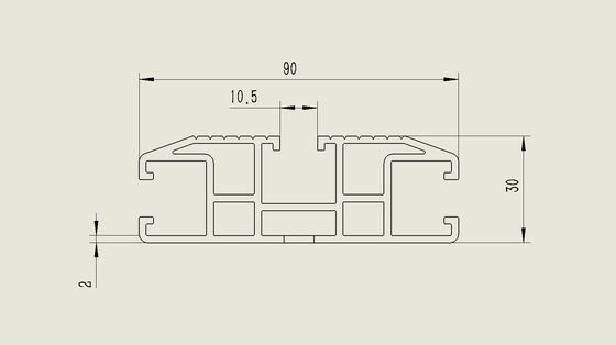 OEM Low Profile Black Powder Coating Aluminum Extrusion Roof Rack Platform per auto a quattro ruote