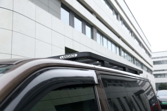 Barrette trasversali per autocarri multivan nere Cesto piatta piattaforma in lega di alluminio scaffalature per il tetto per Volkswagen