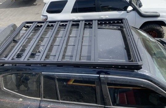 4x4 accessori esterni del veicolo scaffalatura per tetto in alluminio con superficie rivestita di alta e polvere