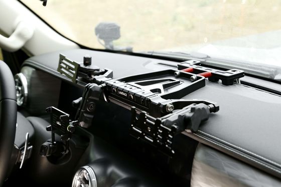 Porta telefono cellulare con console centrale in lega di alluminio nero per il serbatoio GWM 300