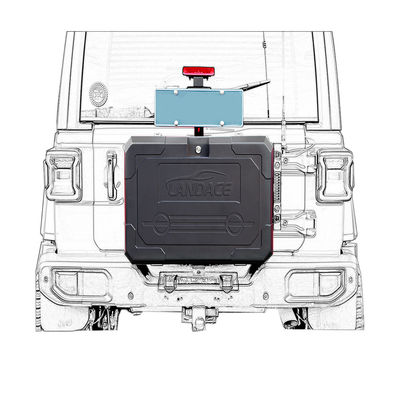 Installazione senza sforzo 6063 Box di archiviazione di porta posteriore in alluminio per Jeep Wrangler JL JK