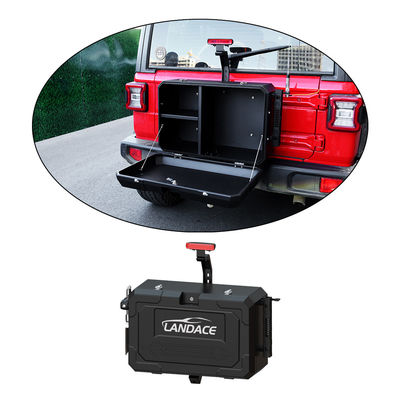 6063 Box di stoccaggio in alluminio per Jeep Wrangler JL JK Tail Gate per lo stoccaggio esterno fuori strada