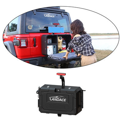 6063 Box di stoccaggio in alluminio per Jeep Wrangler JL JK Tail Gate per lo stoccaggio esterno fuori strada