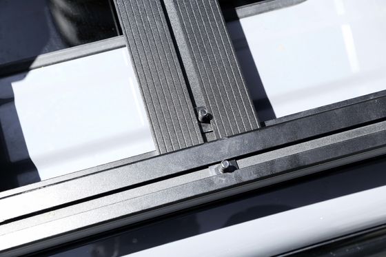 Montatura del tetto Leggio di alluminio nero Universal Car Roof Racks Bar croce 28kg limite di peso