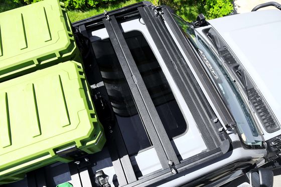 Montatura del tetto Leggio di alluminio nero Universal Car Roof Racks Bar croce 28kg limite di peso
