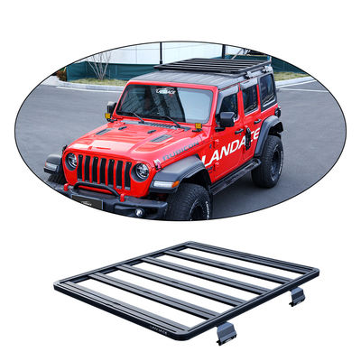 Rack per il tetto leggero nero 4x4 in lega di alluminio Jeep Wrangler JL con capacità di 25 kg