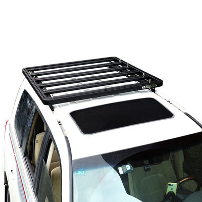 AL6063 Cesto di scaffalatura per tetto off-road LC200 Barre incrociate per scaffalatura per tetto
