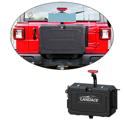 2016-2018 Landace 4x4 accessori esterni montato posteriore scatola per utensili in alluminio per Jeep