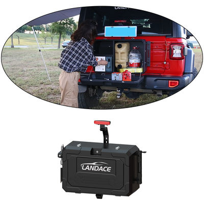 2016-2018 Landace 4x4 accessori esterni montato posteriore scatola per utensili in alluminio per Jeep