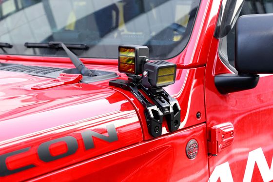 Parti di auto off-road Wrangler JL Accessori A Pillar Light Hood Mount Bracket per Jeep
