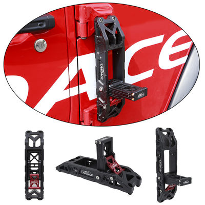 Pedale per piedi in alluminio nero rosso per Jeep Wrangler JL 4x4