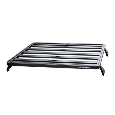 Rack per tetto rivestito di polvere nera per LC79 23,5 kg Capacità universale in alluminio 4WD
