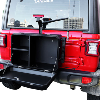 Vendita diretta Universal Roof Car Luggage Storage Box Nero per Wrangler
