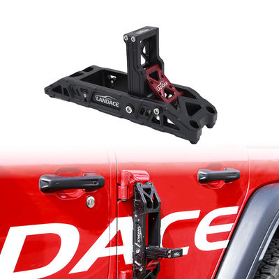 Pedale per gancio in lega di alluminio per porta laterale per Jeep Wrangler JL JK Hard Anodizing