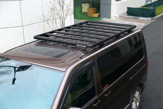 Logo personalizzato Black Powder Coat Aluminum Alloy Roof Luggage per Volkswagen Multivan