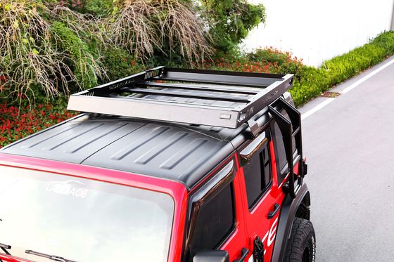 Cesto di trasporto merci in alluminio rivestito in polvere di alluminio in alto nero per Jeep Wrangler
