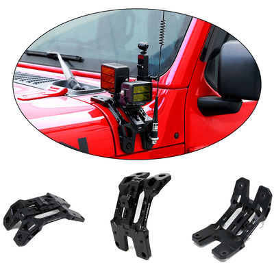 2018-2019 Jeep Wrangler JL Aluminium Hood Mount Camera Holder Progettato con luce a LED
