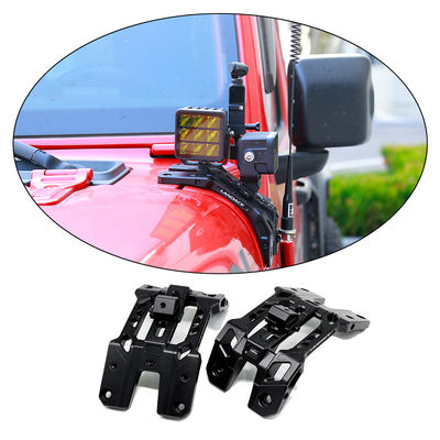 Light Bracket A-Pillar Sistema di illuminazione integrato Tenitore di antenna e Go Pro Mount per Jeep JL