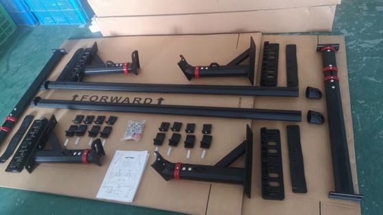 Disegno autorizzato di proprietà intellettuale di aspetto elegante in alluminio nero in polvere rivestito con porta letti per autocarri
