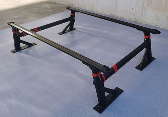 Disegno autorizzato di proprietà intellettuale di aspetto elegante in alluminio nero in polvere rivestito con porta letti per autocarri