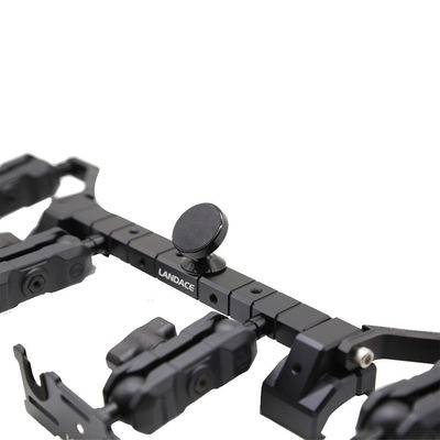 Ferrovia guida in alluminio anodizzante nero per Jeep Wrangler JL sulla posizione di montaggio del cruscotto