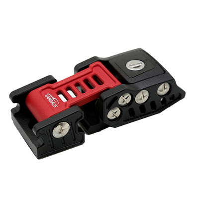 Jeep Wrangler Chiusura cappuccio Serrature Kit con Heavy Duty Legatura di alluminio rosso e nero