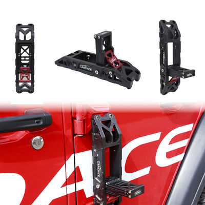 4x4 Off Road Aluminio Porta laterale gradini Pedale per Jeep Wrangler JL Anodizzazione dura