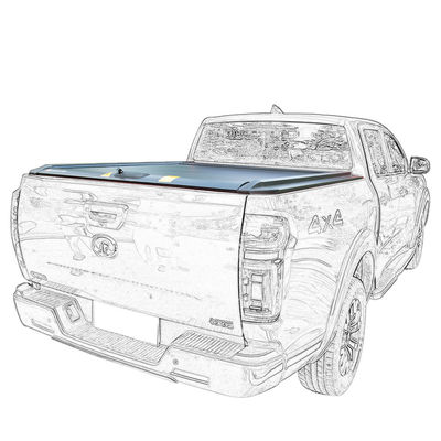 2015 Ram 2500 8ft in alluminio pieghevole Hard Truck copertura letto in acciaio manganese