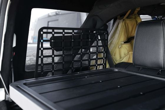 Jeep Wrangler JK Portale posteriore scaffale del bagagliaio con rivestimento in polvere e scaffale di stoccaggio incorporato