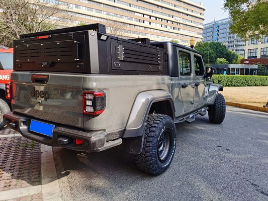 Canopy di autocarro offroad impermeabile in alta lega di alluminio per Jeep Gladiator 170*164*68