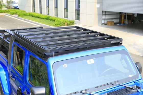 Capacità di carico 200 kg Piattaforma di tetto anodizzante nera per Jeep Wrangler JT Cars Roof Rack