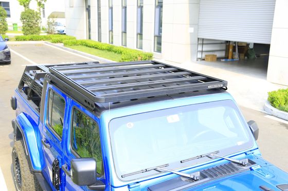 Cesto per tetto con elettroforesi nera e rivestimento in polvere per Jeep Wrangler JT a 4 porte