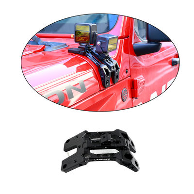 Off Road Car Wrangler JL A Pillar Light Hood Mount Bracket Legatura di alluminio 235*130*100mm