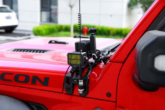 Off Road Car Wrangler JL A Pillar Light Hood Mount Bracket Legatura di alluminio 235*130*100mm