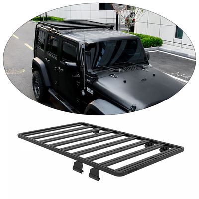 Rack sul tetto in lega di alluminio nero per Jeep Wrangler JK Universal Design Roof Luggage