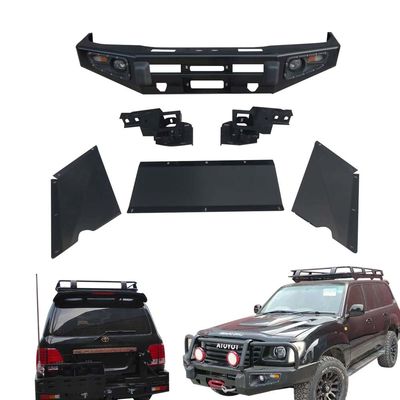 Casco auto in acciaio personalizzato Bull Bar Front Bumper per Toyota LC100