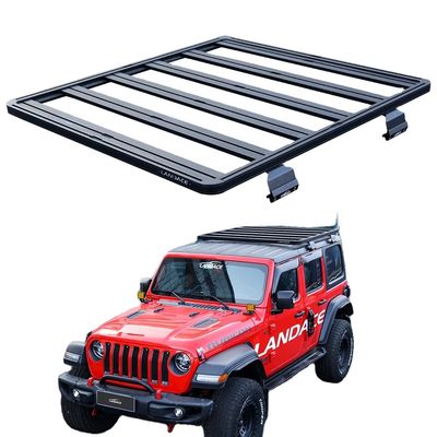 Polvere nera off road 4X4 accessori scaffalatura per tetto in alluminio per Jeep Wrangler JL