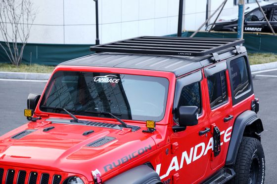 Polvere nera off road 4X4 accessori scaffalatura per tetto in alluminio per Jeep Wrangler JL